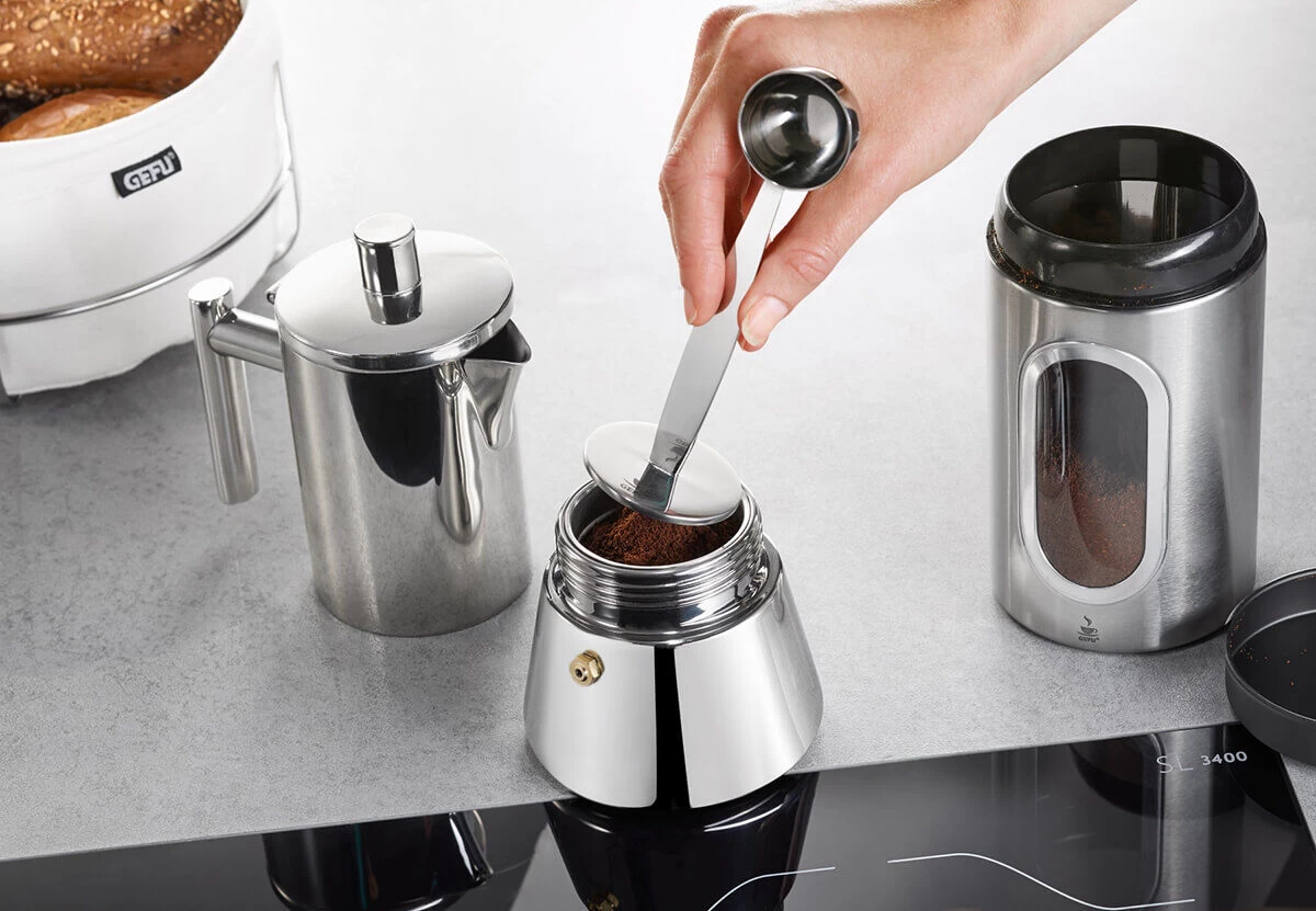 Gefu Tamino Koffietamper Met Maatlepel Rvs 4 Gefu Tamino Koffietamper Met Maatlepel Rvs - Afbeelding 2