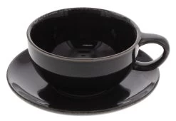 Broste Copenhagen Broste Nordic Coal Kop En Schotel 250 Ml Aardewerk