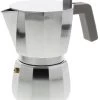 Alessi Moka David Chipperfield Mokapot 6 Kops Aluminium