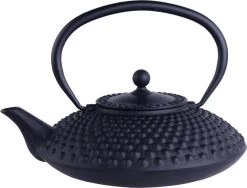 Oldenhof Theepot Stip 1,2 Liter Gietijzer Zwart