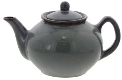 Oldenhof 1821 Theepot 1 Liter Aardewerk Olijfgrijs