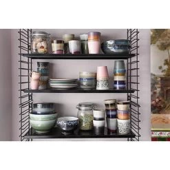 HK Living 70's ACE6857 Mok 200 Ml Aardewerk Dunes-Air-Sunset-Frost-Tornado-Hail 6-delig -Thee En Koffie 70s 9