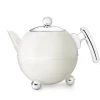 Bredemeijer Duet Bella Theepot 1,2 Liter Rvs Wit -Thee En Koffie 7304wc