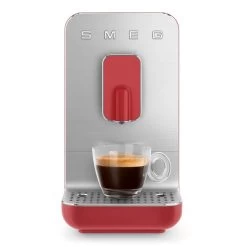 Smeg 50's Style Basic Volautomatische Espressomachine Mat Rood -Thee En Koffie bcc01rdmeu 9
