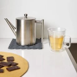 Bredemeijer Minuet Cylindre Theepot 1,2 Rvs Mat -Thee En Koffie bredemeijer minuet cylindre theepot 1 2 rvs mat 3 1