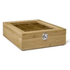 Bredemeijer Theedoos 9 Vakken Hout Naturel